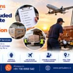Complete dead body transportation package with documentation and transport support