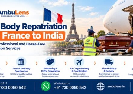 Dead body repatriation from France to India by air cargo