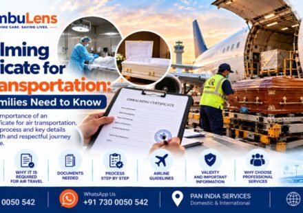Embalming certificate for air transportation of human remains in India