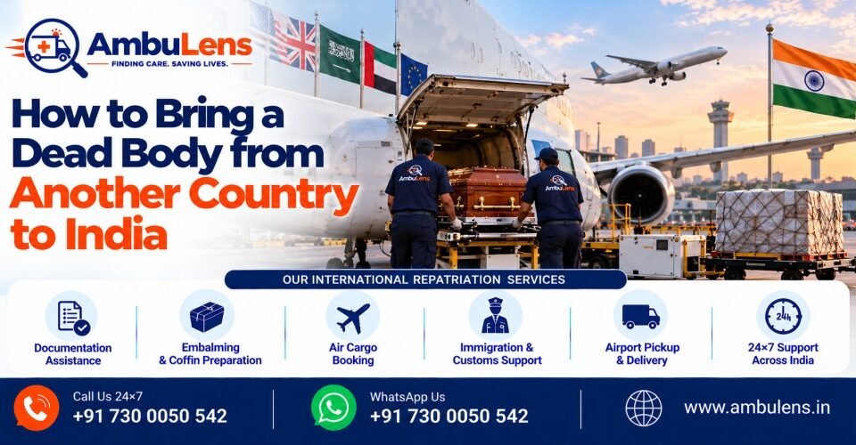 International dead body transportation to India with professional repatriation and airport coordination support