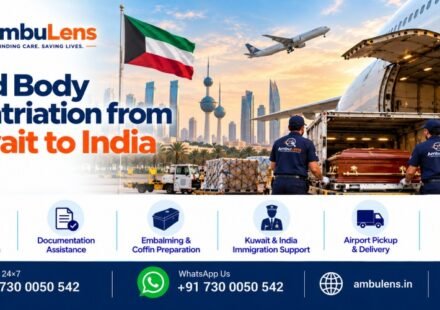 Dead body repatriation from Kuwait to India through international air transportation