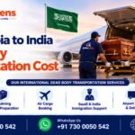International air cargo transportation from Saudi Arabia to India for human repatriation services